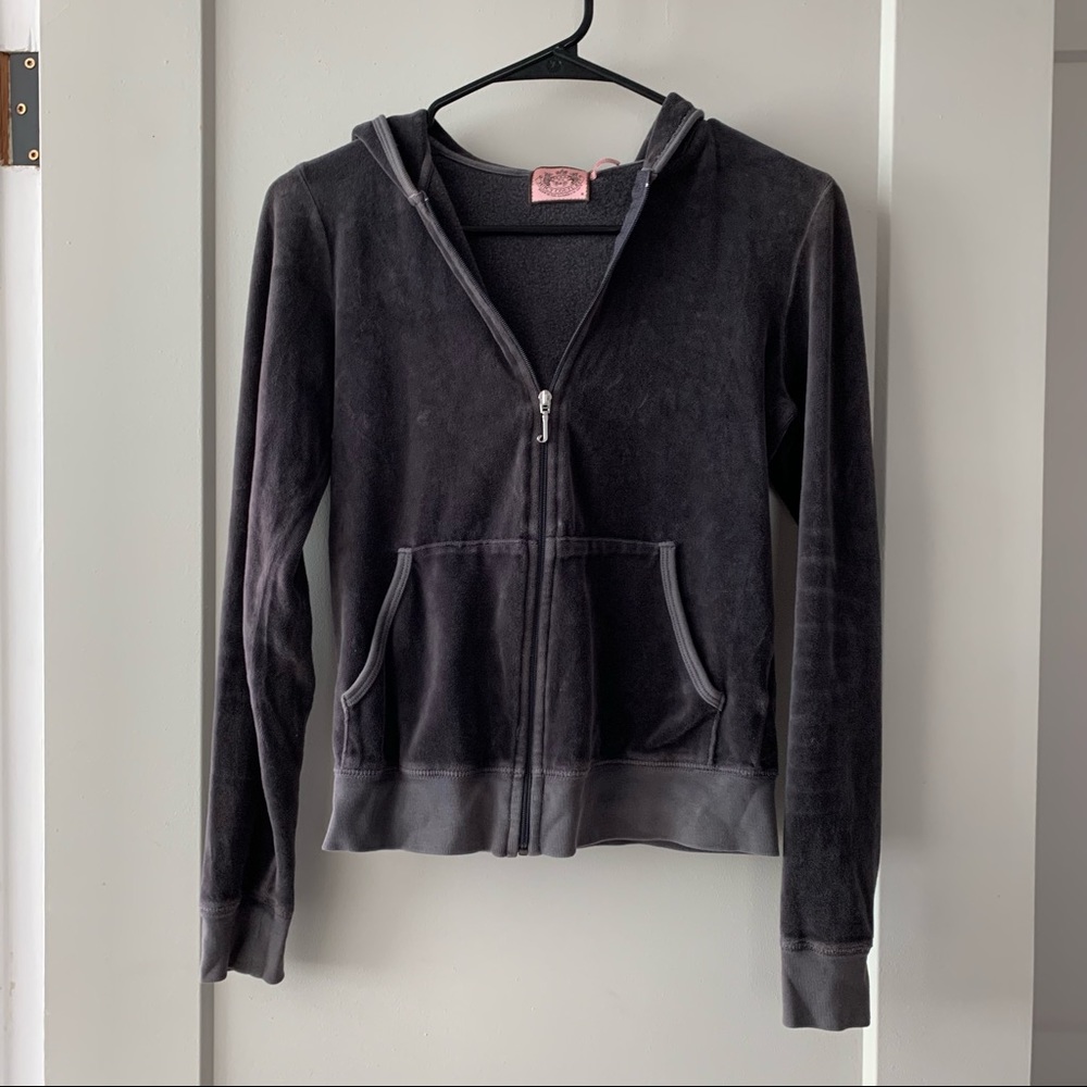 Gray Medium Juicy Couture Zip Up Hoodie